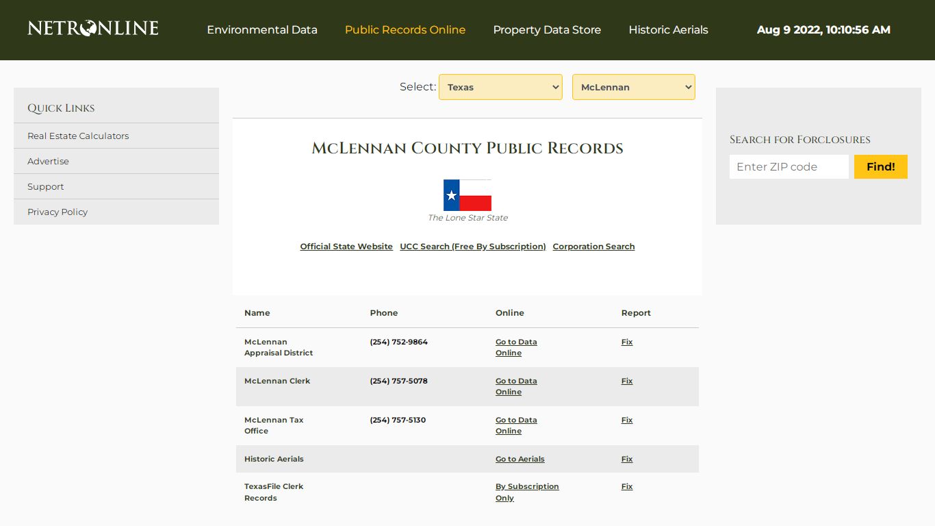 McLennan County Public Records - NETROnline.com